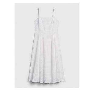 Gap Squareneck Midi Dress White